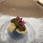 鮨 蒼風 - 鮑　肝ソース　アップ