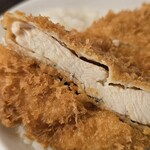 カレーの家 - カツの表情など。