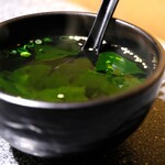 宮崎牛第一号指定店 焼肉の幸加園 - わかめスープ