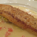 エメ・ヴィベール - 平目のポワレ　ポテトとポワローのブーランジェル
      