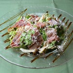 aqua - 生ハムとキノコのサラダ