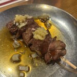 のかおい - レバー　生姜と酢醤油のタレ　これもなかなか美味い