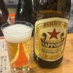 のかおい - サッポロ赤星(中瓶) 570円