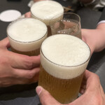 時分時 - 生ビール(キリンラガー 780円)