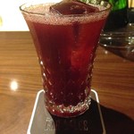the BAR ACE - H26.12　1杯目：苺(あまおう）のロングカクテル