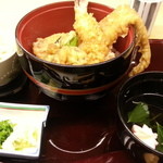 有楽 - 大海老＆大あなご天丼