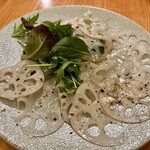 東京バルGardenTerrace - 市川蓮根・蓮根のカルパッチョ