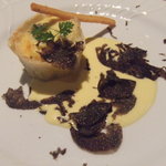 リストランテ・イ・ルンガ - 宇陀金牛蒡のトルティーノ　パルメザンチーズ黒トリュフ添え
