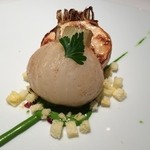 レフェルヴェソンス - 定点〜丸ごと火入れした蕪とイタリアンパセリのエミュルション、バスク黒豚のジャンポンセック&ブリオッシュ