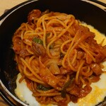 かつ芳 - ナポリタンスパ(ハーフ)