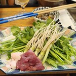 ひとひら - セリと鴨肉