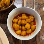 隙間カレー - ひよこ豆のアチャール