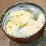 とんかつ多酒多彩 地蔵 - 『ご飯セット御味噌汁』