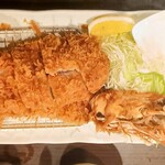 とんかつ多酒多彩 地蔵 - 『大海老フライ』『牡蠣フライ』『リブロースかつ』