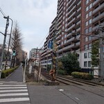 RAMEN MATSUI - 店を出て、明治通りを北上して都電荒川線に乗りました。
