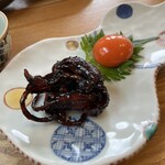 うなぎ亭 友栄 - 割きたてのキモ　タレと卵黄
