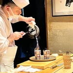 すし匠 齋藤 - ひれ酒ファイヤーショー