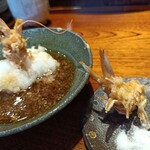 みかわ 是山居 - 車海老の頭