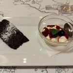 IL MERCATO ANGELO - デザート2種盛り　チョコレートケーキとパンナコッタ