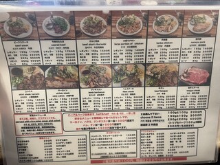 キューブ - メニュー