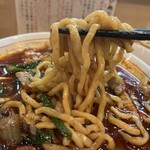 濃厚つけ麺・ラーメン 八重桜 - 麺は良い感じ♪