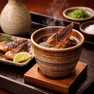 ひれ酒のふくよかな香りと味わいをお楽しみください。