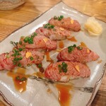 新伝馬町 三七三 - 炙り肉寿司