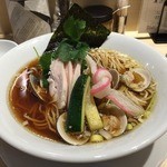 むぎとオリーブ - 鶏・煮干・蛤のトリプルSOBA