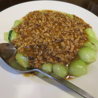 雅苑酒家 本店 - 青菜のひき肉あんかけ