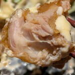 喜びの里 - チキン南蛮断面（食べ掛け御免）