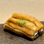 すし あお - 煮穴子には和歌山のぶどう山椒