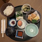 祥風苑 花の里 - 注文：濃紅卵かけご飯御膳---1,100円