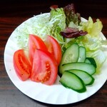 みっちゃん食堂 - 生野菜サラダ    時価