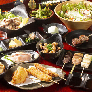 【炭火焼き鳥】炭火でじっくり焼き上げた焼き鳥