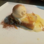 トラットリア ボーノボーノ - さつまいものキャラメリゼ　オンジェラート