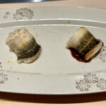 日本橋 鮨 洋 - 穴子（塩と煮詰めで）