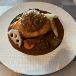 ranpu ＋ - オムライス&クレープランチ（デミグラスソース、合挽ハンバーグ）