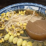 雨風 - おやし（発芽した大豆）初めて食べました。
