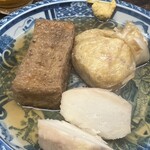 雨風 - 紅生姜餅入りの巾着　厚揚げ　里いも