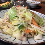 お食事処 白川 - 野菜炒め定食