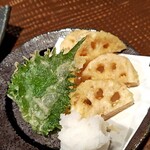 酒と食遊人 みなと - 加賀蓮根天ぷら