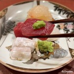 御料理 寺沢 - 目鉢鮪の赤身 塩竃ひがしもの