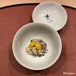 御料理 寺沢 - 香茸と銀杏の飯蒸し