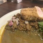 渡邊カリー 心斎橋店 - 羊キーマカレートッピング