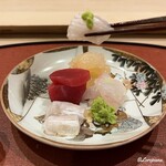 御料理 寺沢 - 寒鮃の縁側