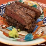 御料理 寺沢 - 奥州牛フィレ肉の炭火焼