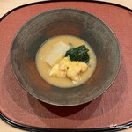 御料理 寺沢 - 伊勢海老､聖護院大根､菠薐草の白味噌煮