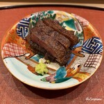 御料理 寺沢 - 奥州牛フィレ肉の炭火焼