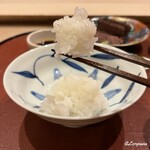 御料理 寺沢 - 寺沢店主の実家で作られた米が美味