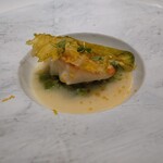 なかがわ - ⑤　表面の白菜はパリパリ煎餅！